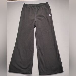 Reebok Women's Charcoal Wide Leg Black Joggers